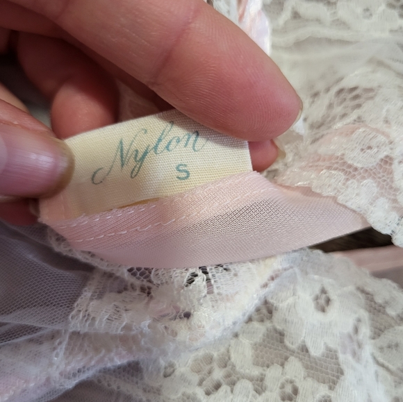 Vintage Sheer Lace Bust Night Gown Lingerie - Picture 6 of 7